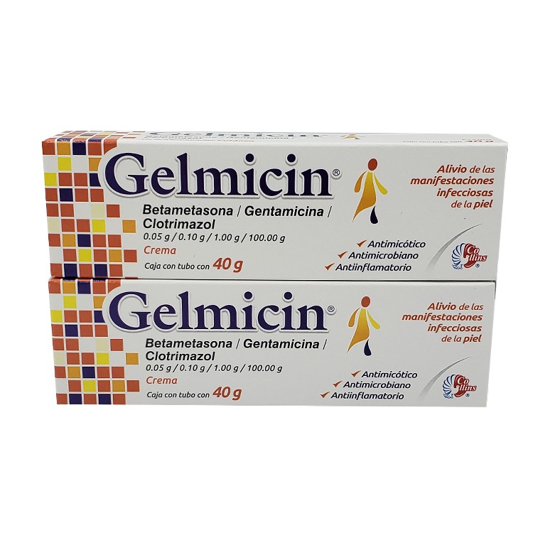 [1820] BETAMETASONA GENTAMICINA CLOTRIMAZOL CREMA 0.05/0.10/1 G/100 G TUBO C/40 G GELMICIN LAB COLLINS