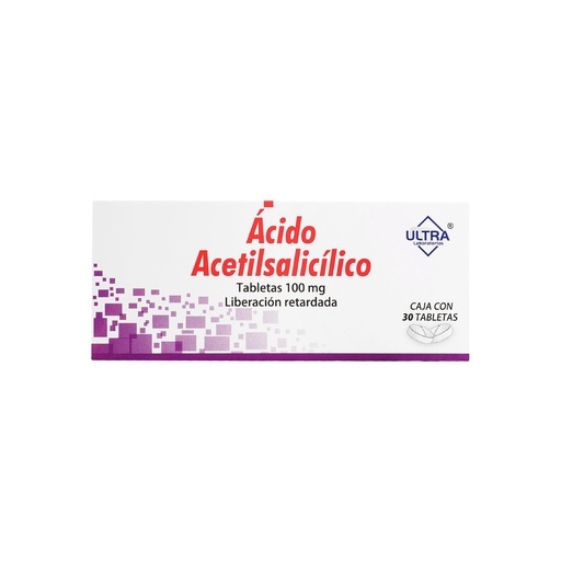 [16] ACIDO ACETILSALICILICO 100 MG C/30 TAB LIBERACION RETARDADA LAB ULTRA