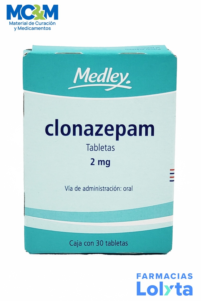 CLONAZEPAM 2 MG C/30 TAB GRUPO II