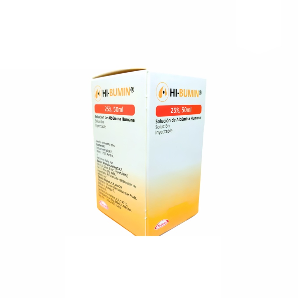 ALBUMINA HUMANA 25% SOL INY 12.5G/50ML