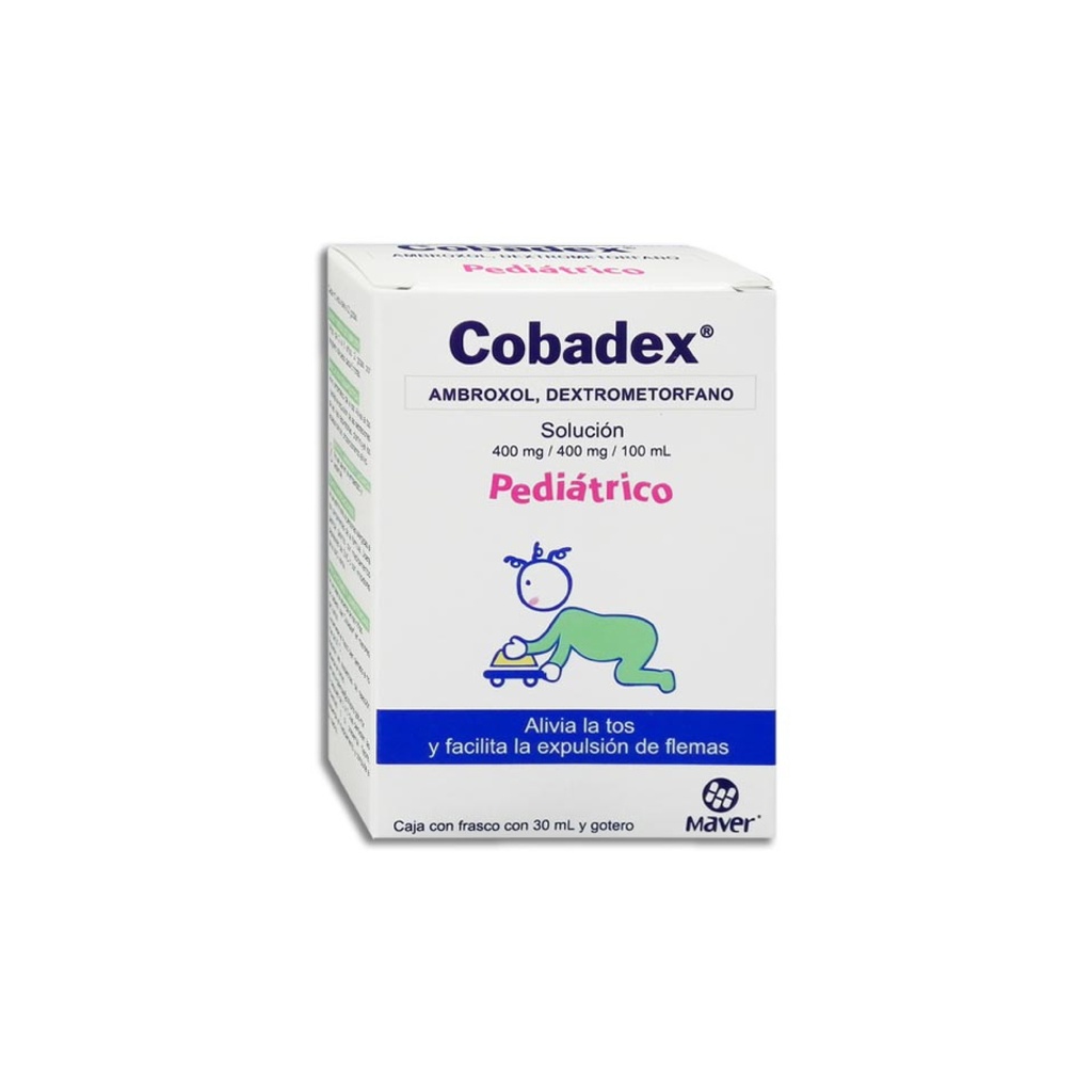 [72] AMBROXOL DEXTROMETORFANO SOL ORAL 400/400 MG/100 ML C/30 ML COBADEX PEDIATRICO LAB MAVER