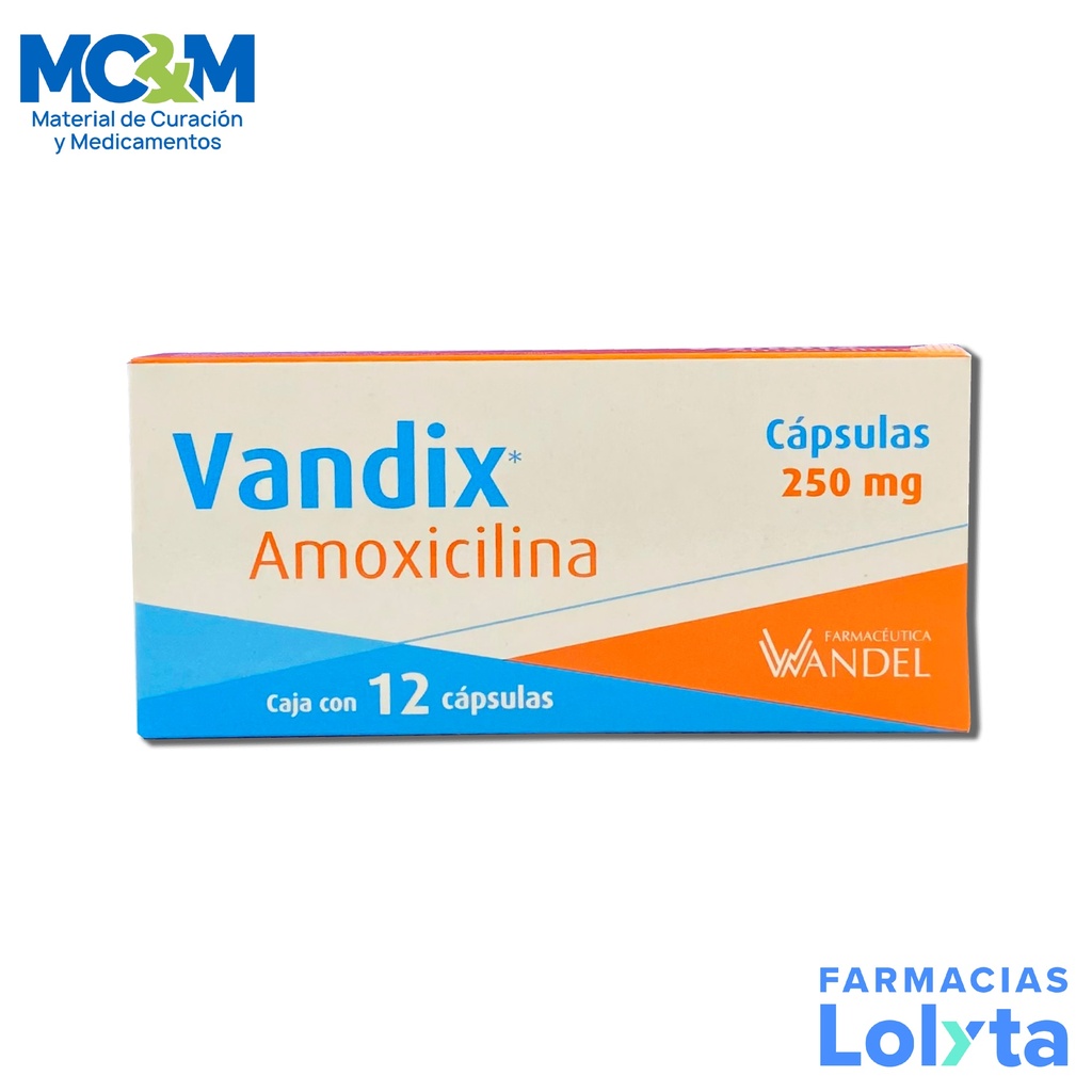 AMOXICILINA 250MG C/12 CAP VANDIX LAB WANDEL