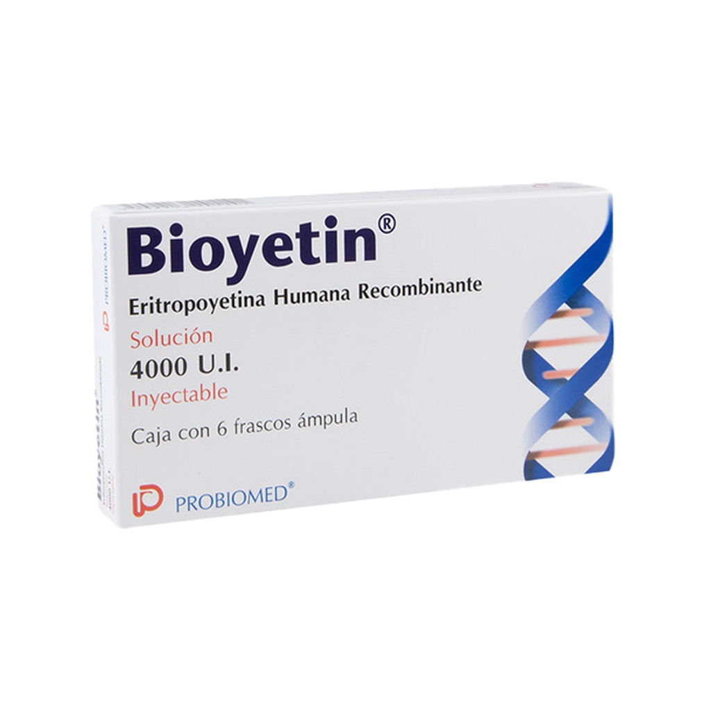 [103] BIOYETIN SOL INY 4000 UI/ML C/6 AMP ERITROPOYETINA HUMANA RECOMBINANTE LAB PROBIOMED (RF)