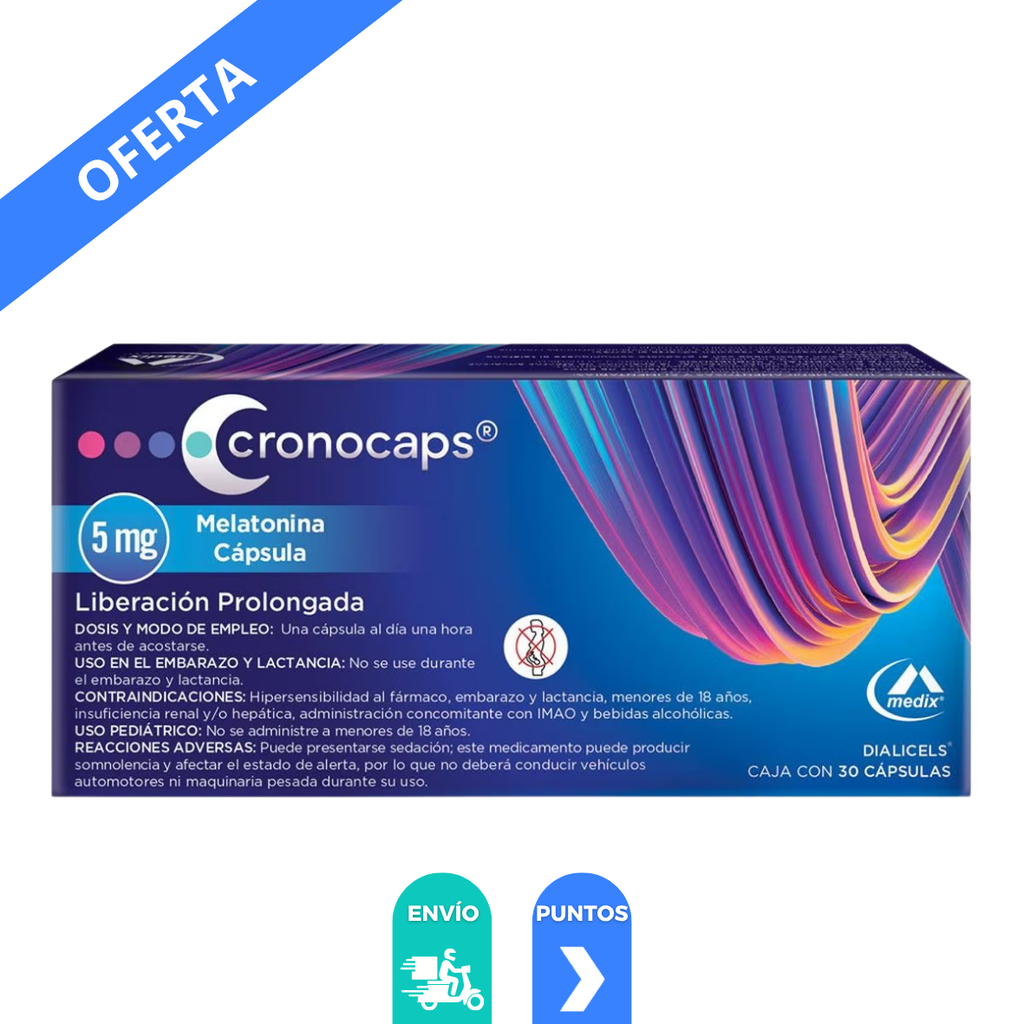 [144] CRONOCAPS 5 MG C/30 CAP LP MELATONINA LAB MEDIX