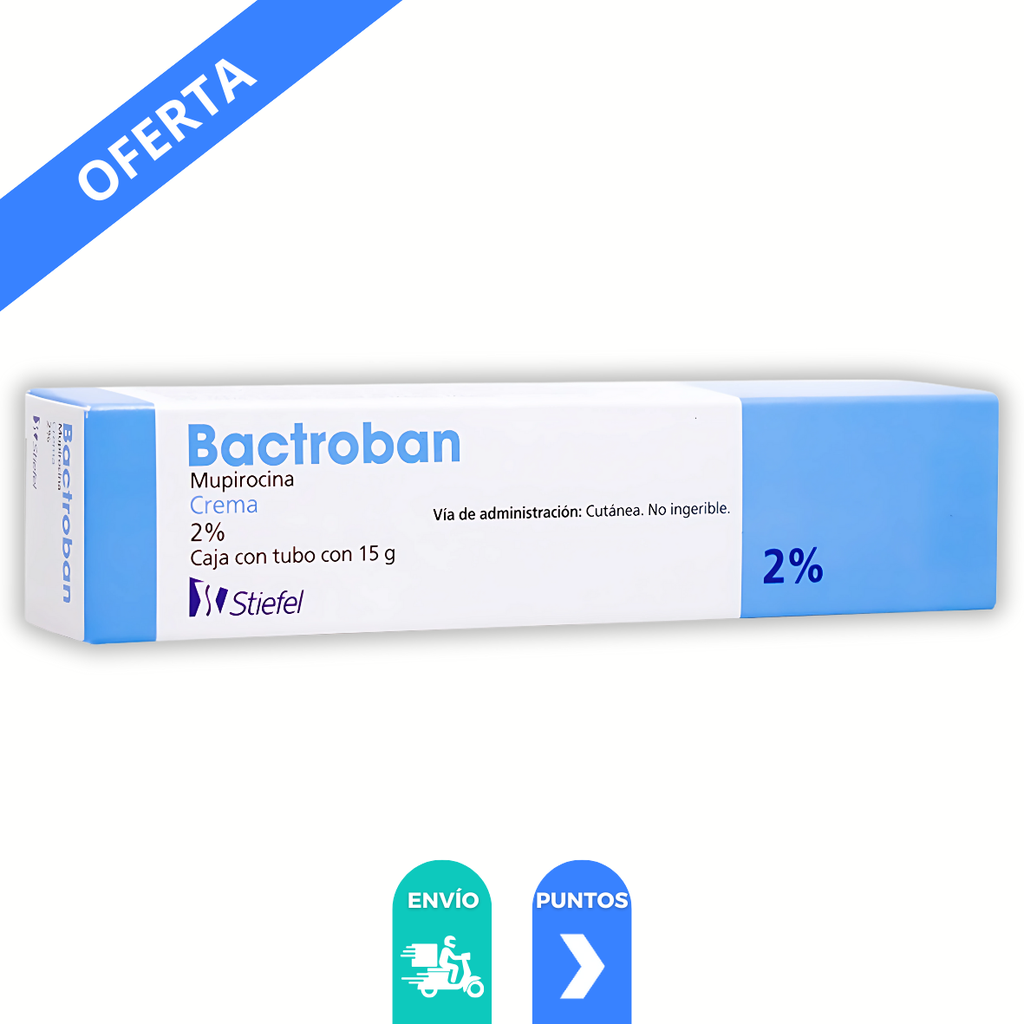 BACTROBAN CREMA 2% TUBO C/15 G MUPIROCINA LAB GSK