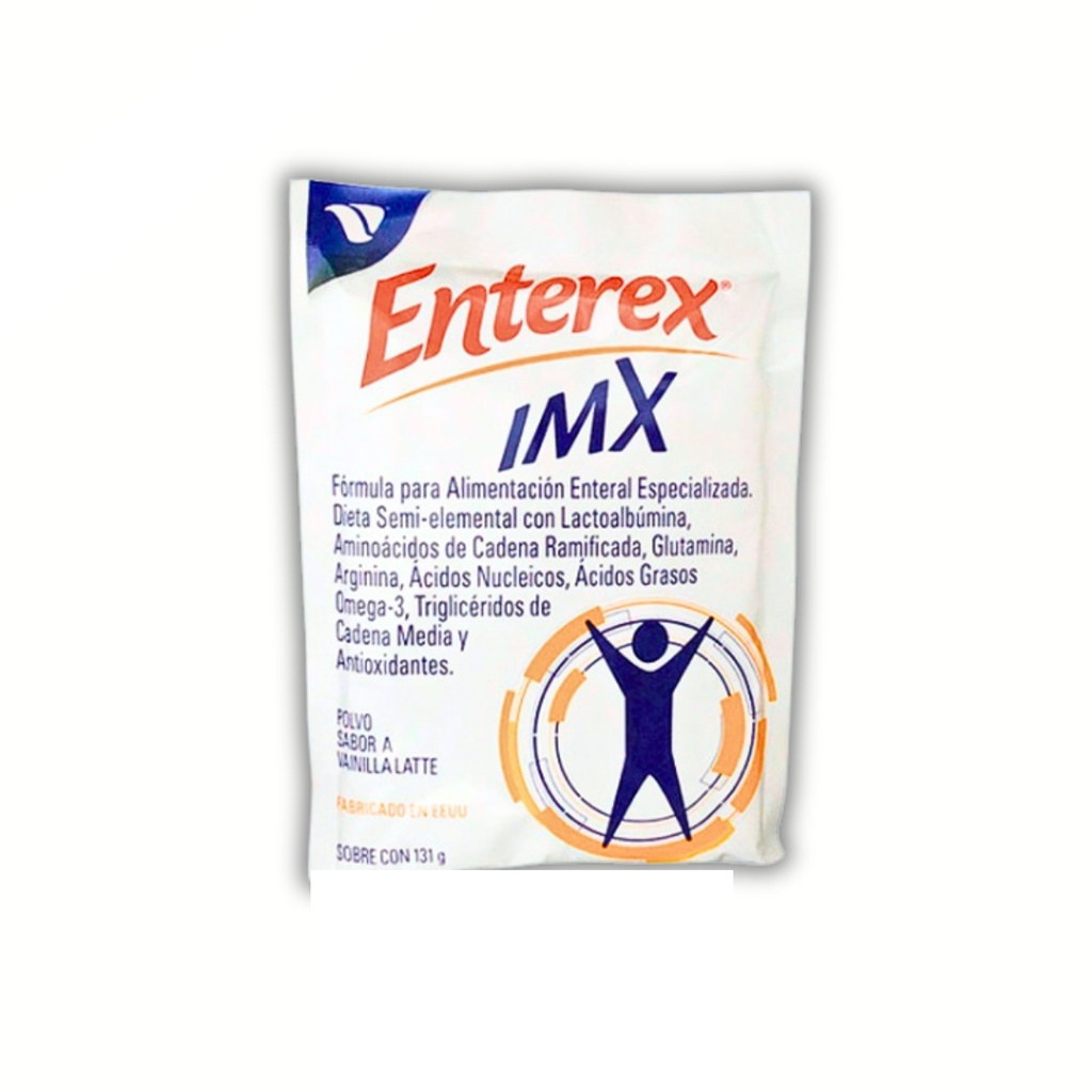 ENTEREX IMX 131 G POLVO FORMULA PARA ALIMENTACION ENTERAL ESPECIALIZADA SABOR VAINILLA LATTE LAB VICTUS