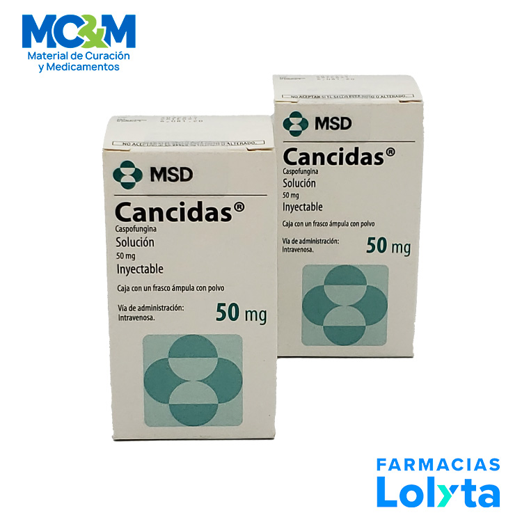 [214] CANCIDAS SOL INY 50 MG CASPOFUNGINA LAB MSD (RF)