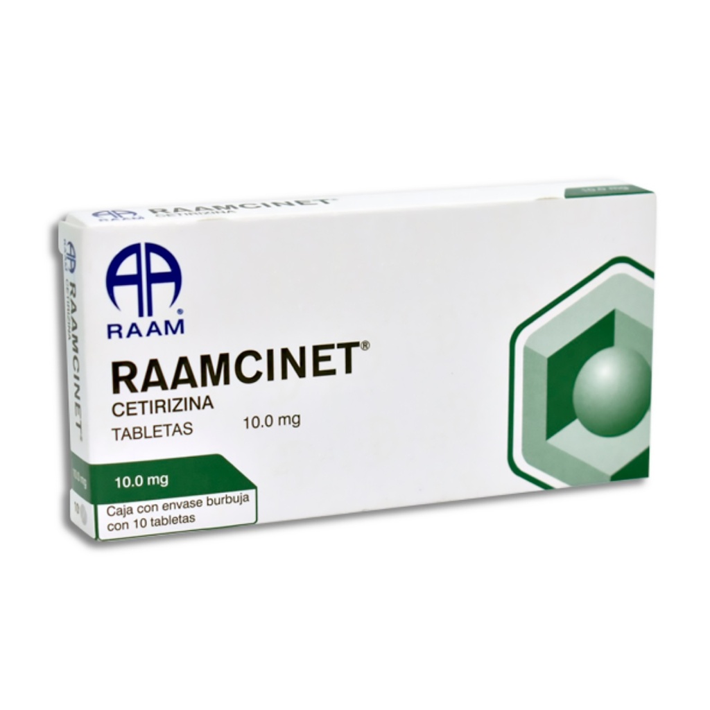 CETIRIZINA 10 MG C/10 TAB RAAMCINET LAB RAAM