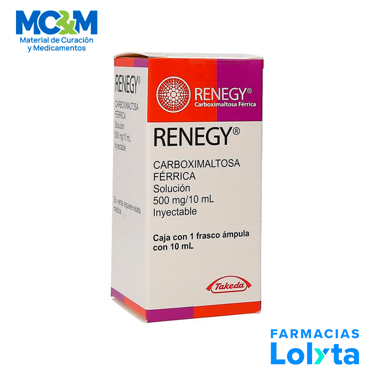 RENEGY SOL INY 500MG/10ML CARBOXIMALTOSA FERRICA LAB TAKEDA