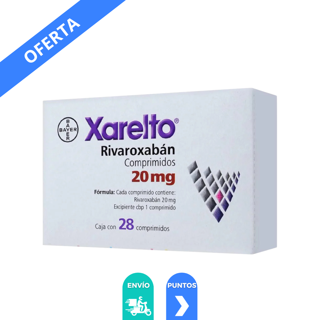 [242] XARELTO 20MG C/28 COMPRIMIDO RIVAROXABAN LAB BAYER