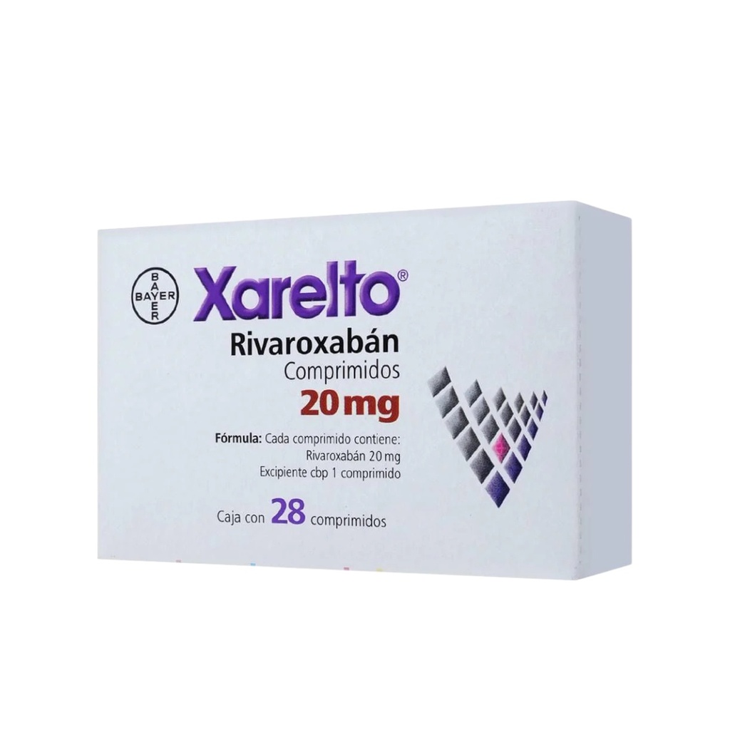 [242] XARELTO 20MG C/28 COMPRIMIDO RIVAROXABAN LAB BAYER