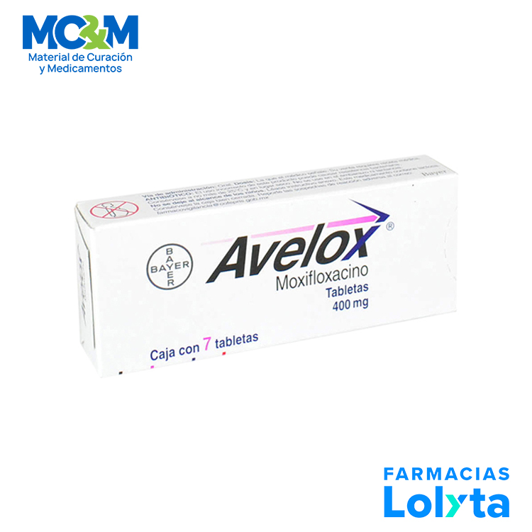 AVELOX 400MG C/7 TAB MOXIFLOXACINO LAB BAYER