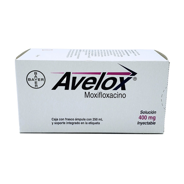 [250] AVELOX SOL INY 400 MG/250 ML MOXIFLOXACINO LAB BAYER