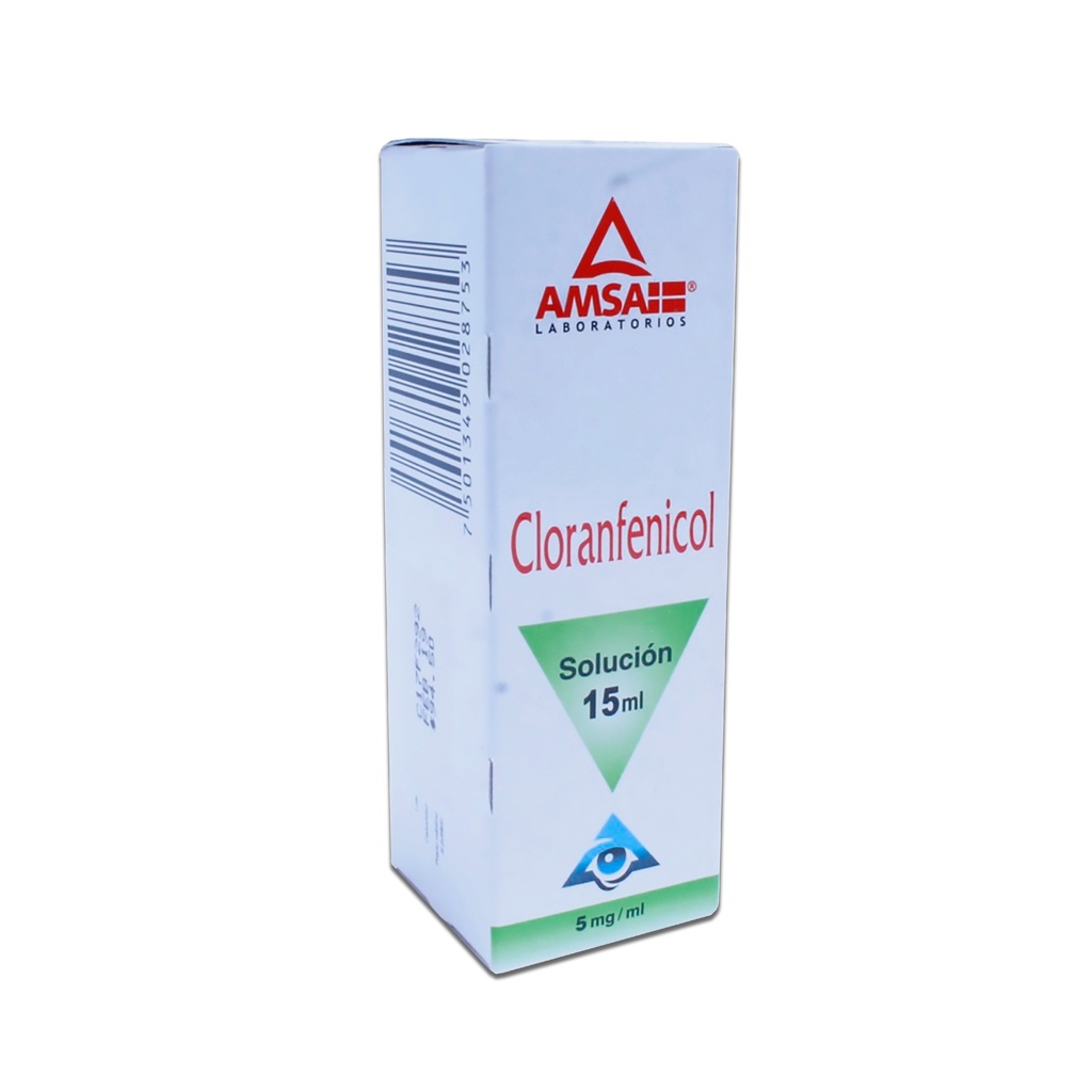 CLORANFENICOL SOL OFTALMICA 5 MG/ML FCO GOTERO C/15 ML LAB AMSA (RF)