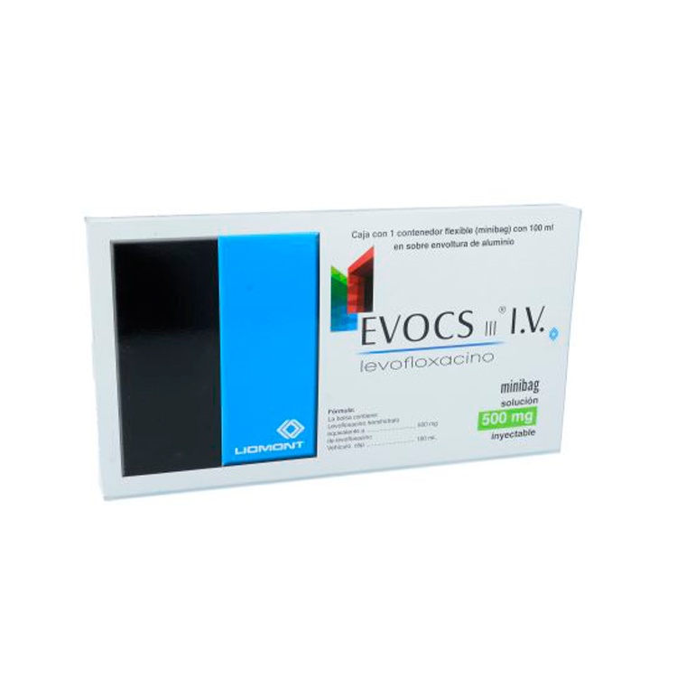 EVOCS III I.V. SOL INY 500 MG/100 ML LEVOFLOXACINO LAB LIOMONT