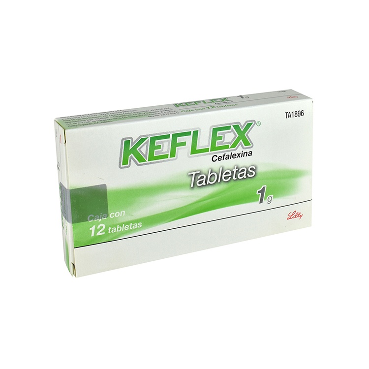 KEFLEX 1 GR CEFALEXINA C/12 TAB LILLY
