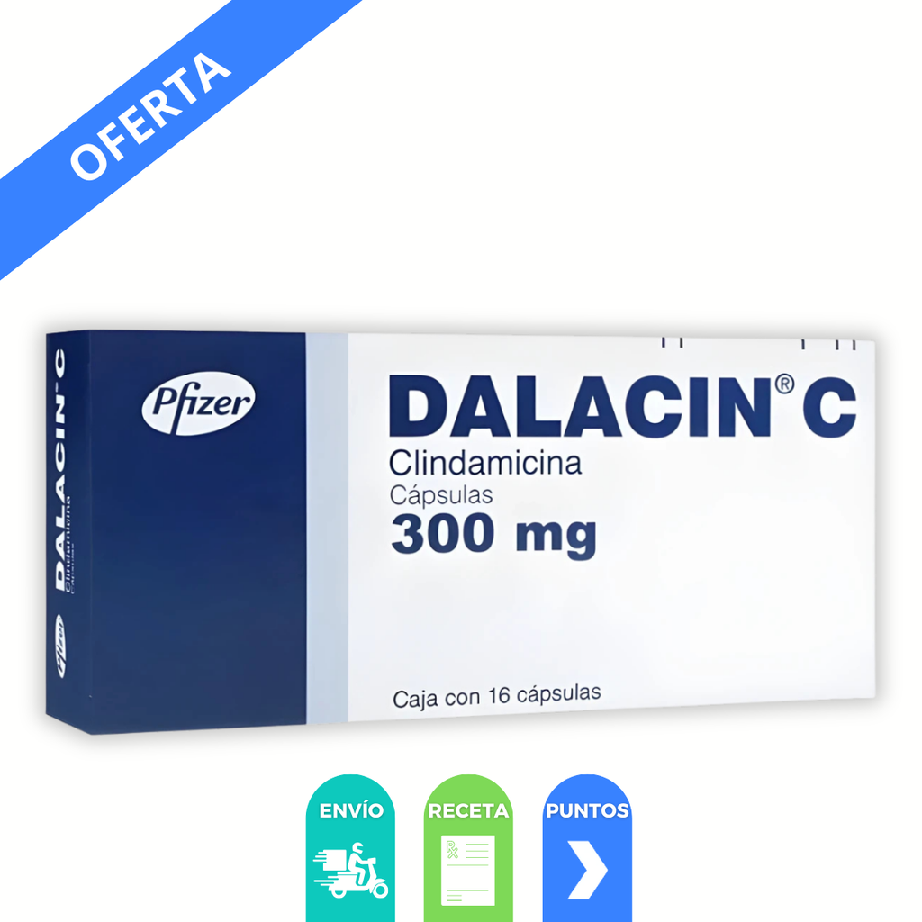 DALACIN C 300 MG C/16 CAP CLINDAMICINA LAB PFIZER