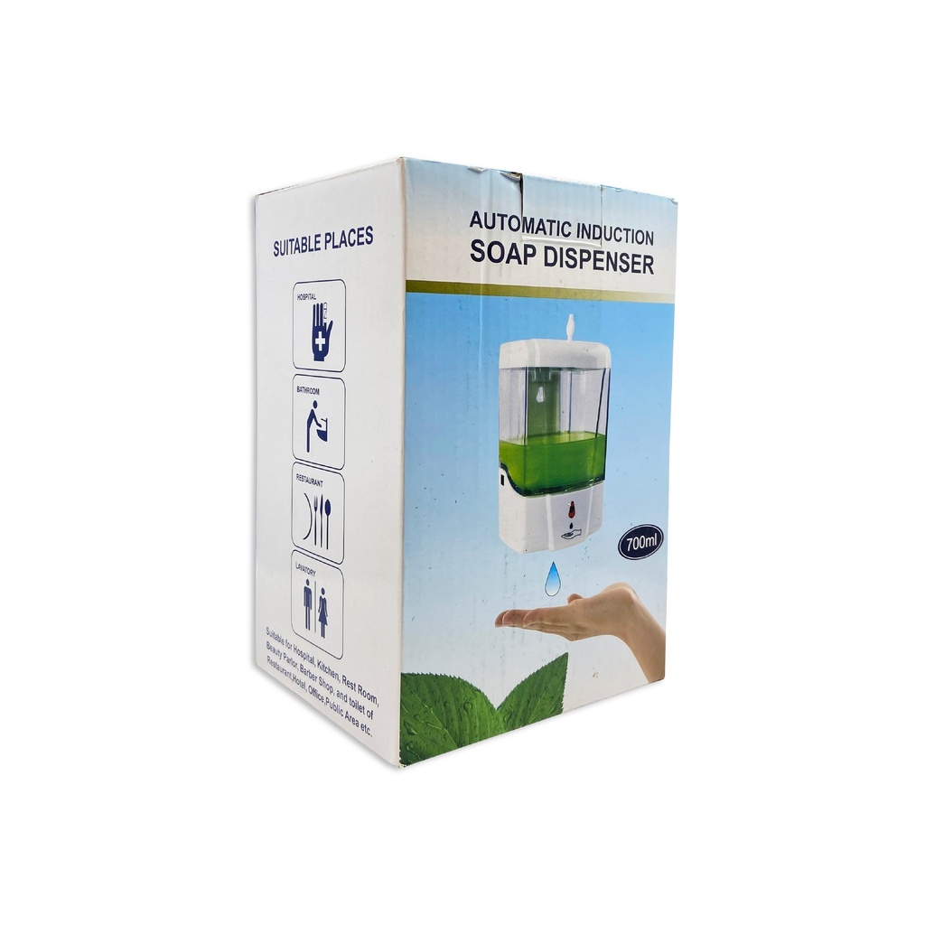 DISPENSADOR AUTOMATICO GEL ANTIBACTERIAL O JABON 700 ML PR700