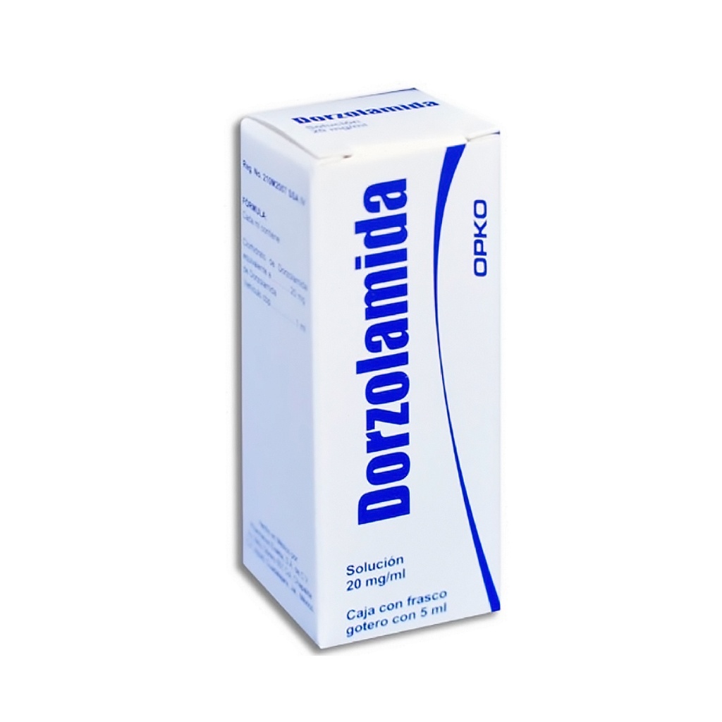 DORZOLAMIDA SOL OFTALMICA 20 MG/ML FCO C/5 ML LAB EXAKTA