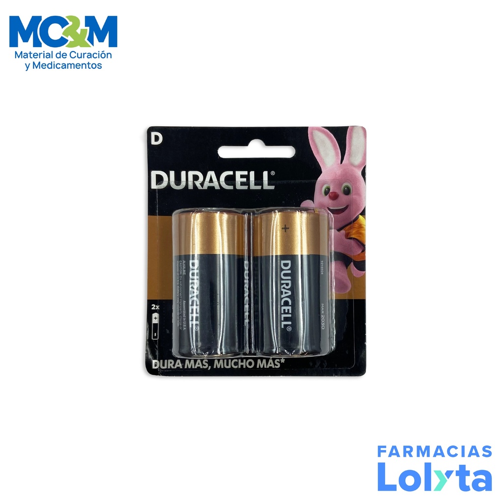 DURACELL MN PILA D C/2