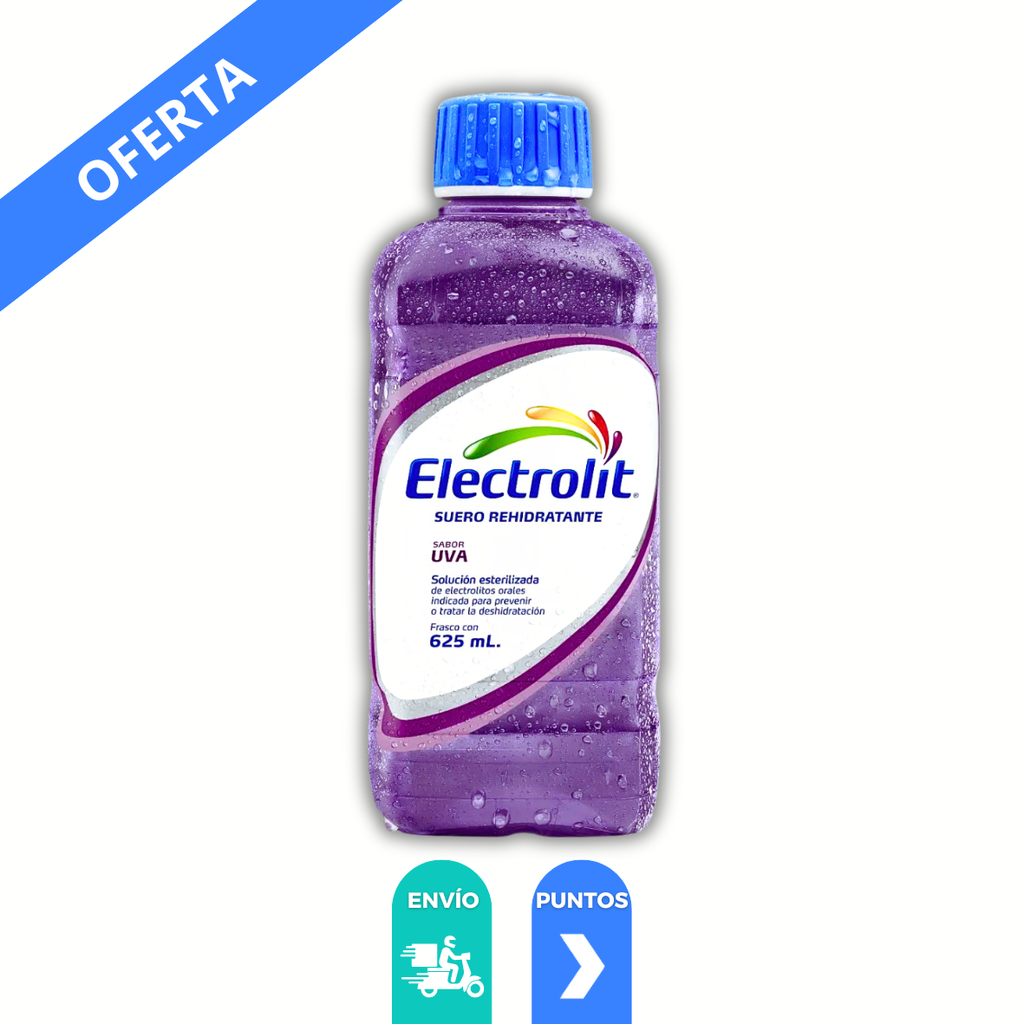 ELECTROLIT SUERO ORAL UVA 625 ML LAB PISA