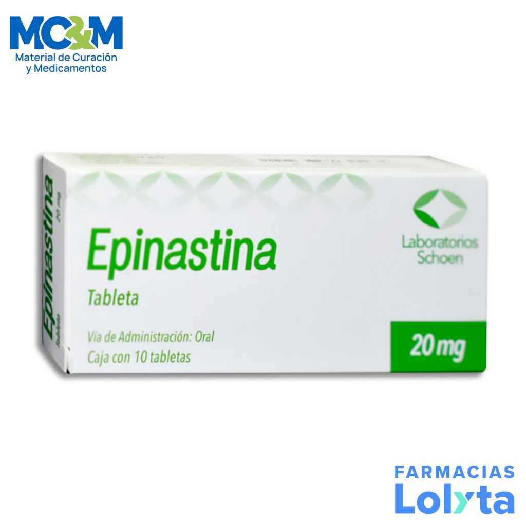 EPINASTINA 20MG C/10 TAB LAB SCHOEN