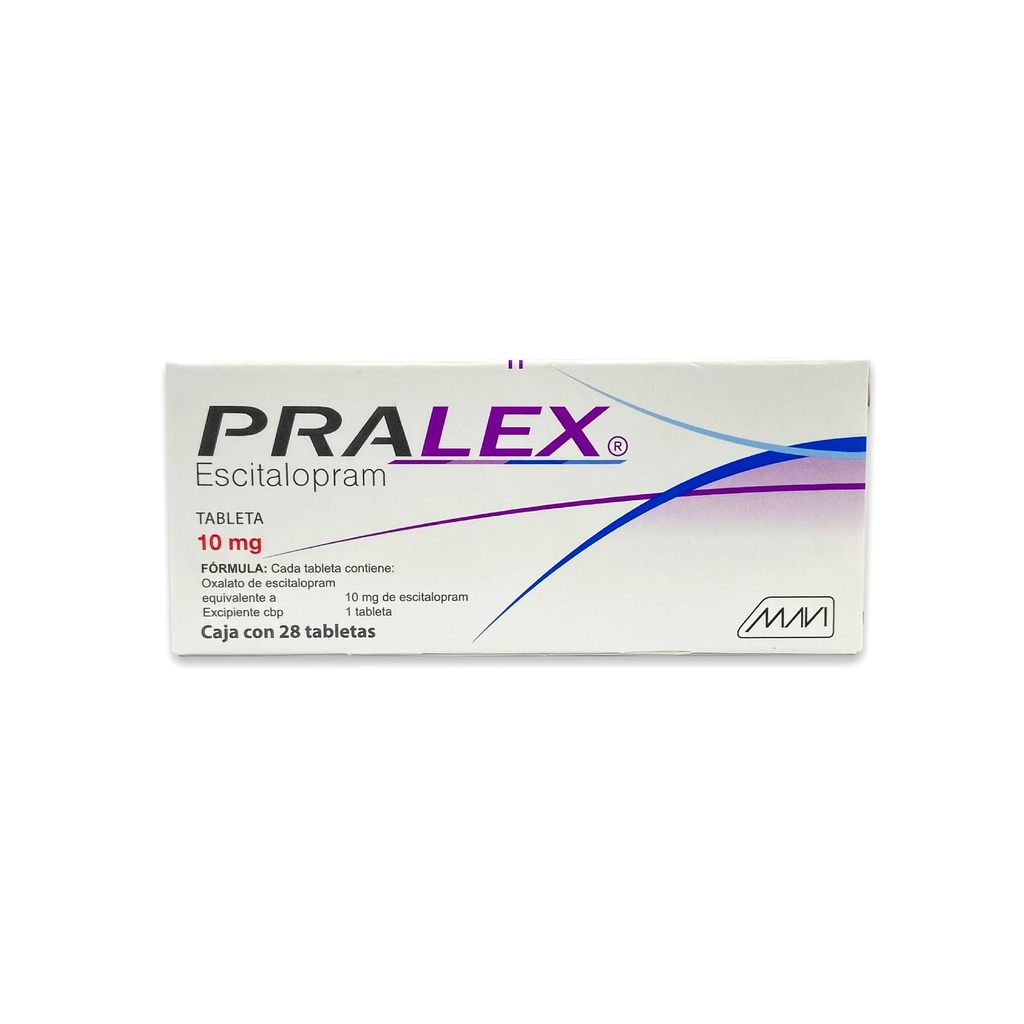 ESCITALOPRAM 10MG C/28 TAB PRALEX LAB MAVI