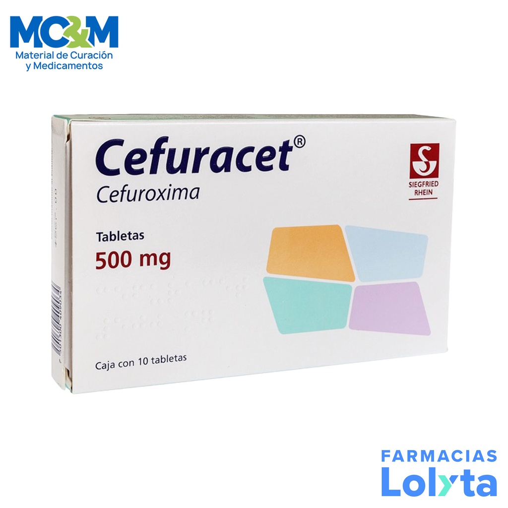 CEFURACET 500 MG C/10 TAB CEFUROXIMA LAB SIEGFRIED