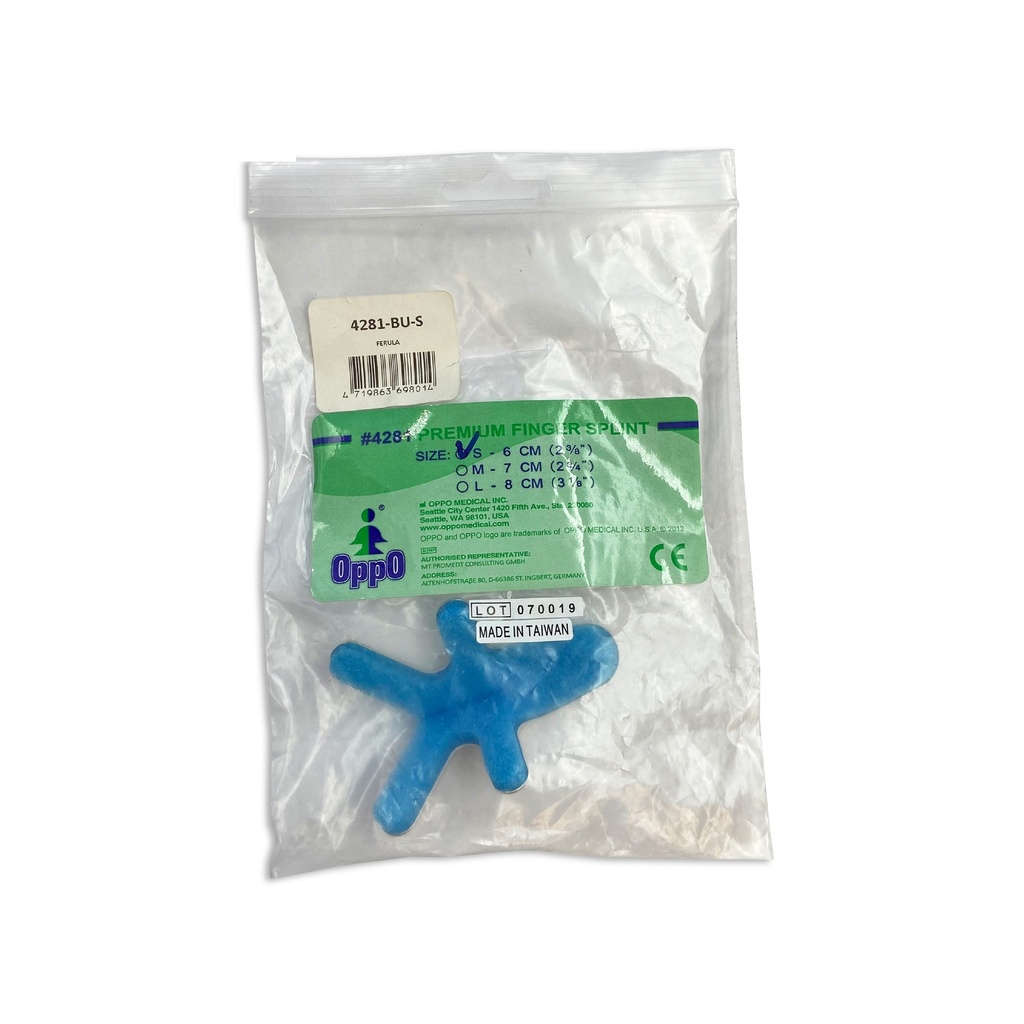 FERULA PARA DEDO PREMIUM TIPO RANA CHICA OPPO