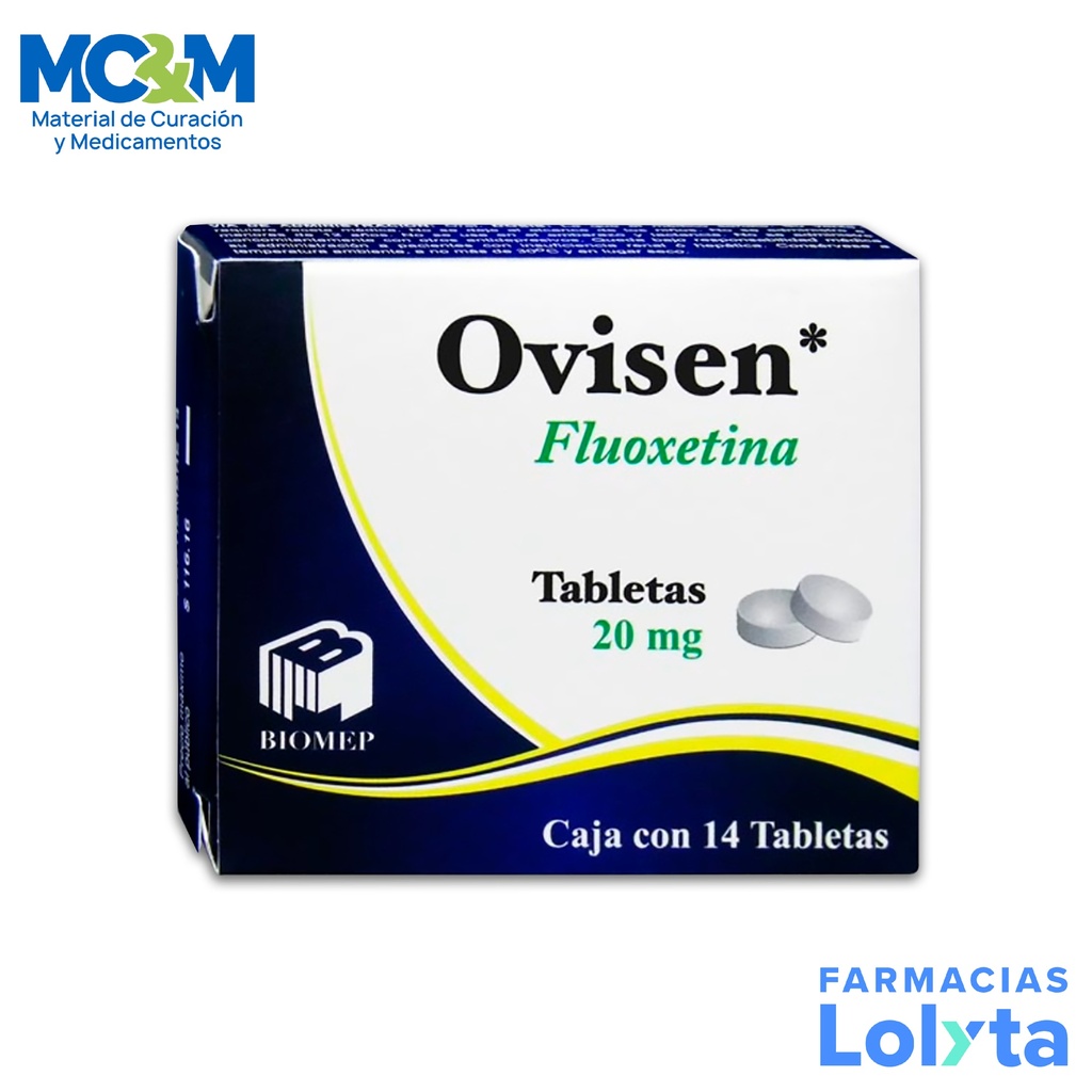 FLUOXETINA 20 MG C/14 CAP OVISEN LAB BIOMEP
