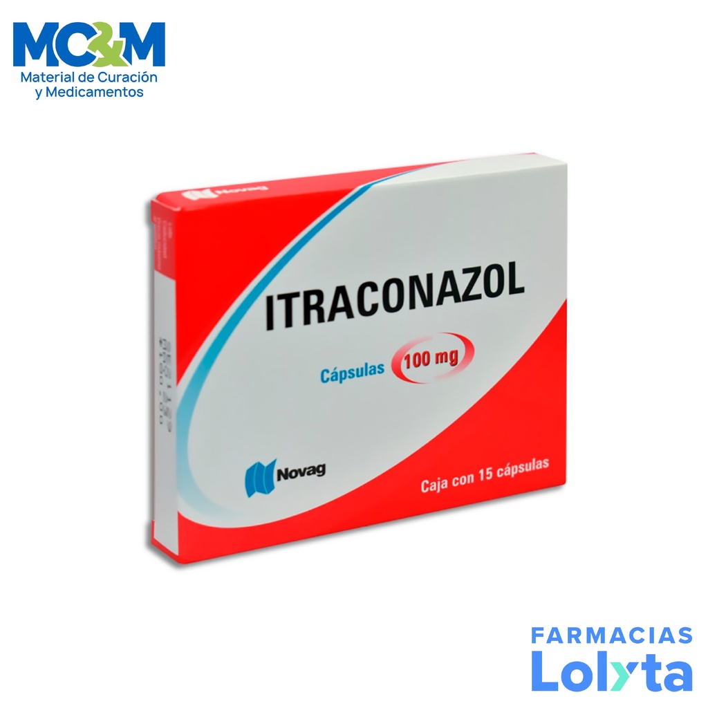 ITRACONAZOL 100 MG C/15 CAP LAB NOVAG