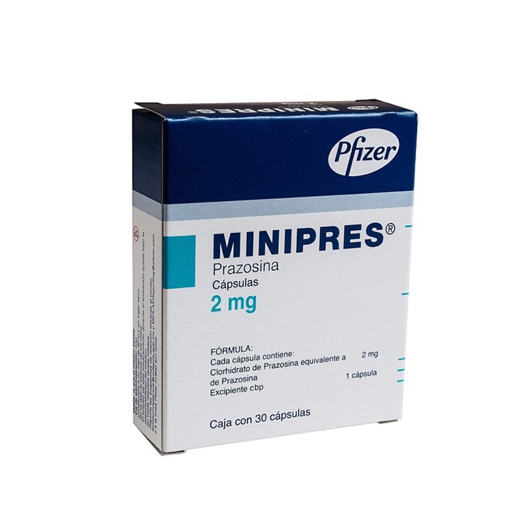 MINIPRES 2 MG C/30 CAP PRAZOSINA LAB PFIZER