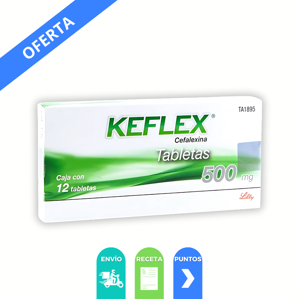 KEFLEX 500 MG C/12 TAB CEFALEXINA LAB EUROFARMA