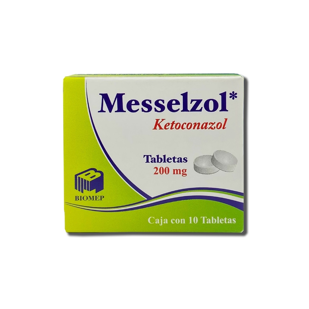 KETOCONAZOL 200 MG C/10 TAB MESSELZOL LAB BIOMEP