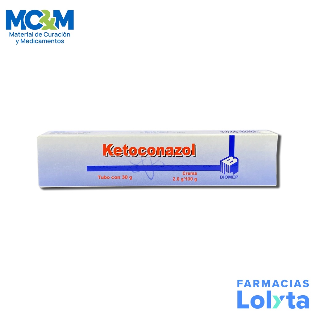 KETOCONAZOL 2% CREMA 2 G/100 G TUBO C/30 G LAB BIOMEP