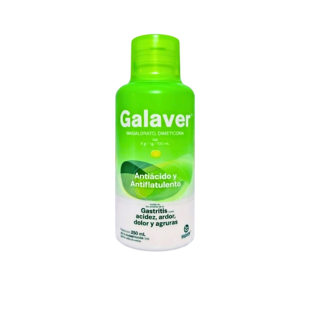 MAGALDRATO DIMETICONA GEL 8/1G/100 ML C/250 ML GALAVER LAB MAVER