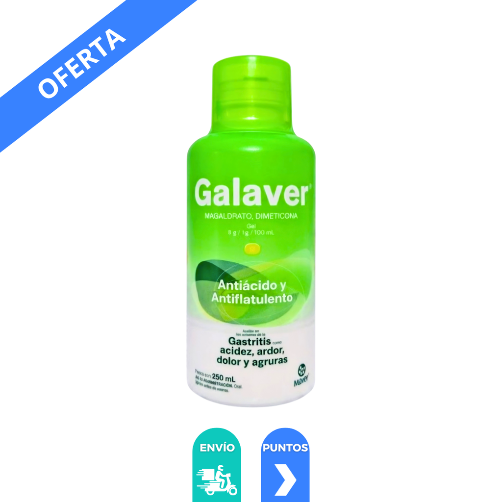 [547] MAGALDRATO DIMETICONA GEL 8/1G/100 ML C/250 ML GALAVER LAB MAVER