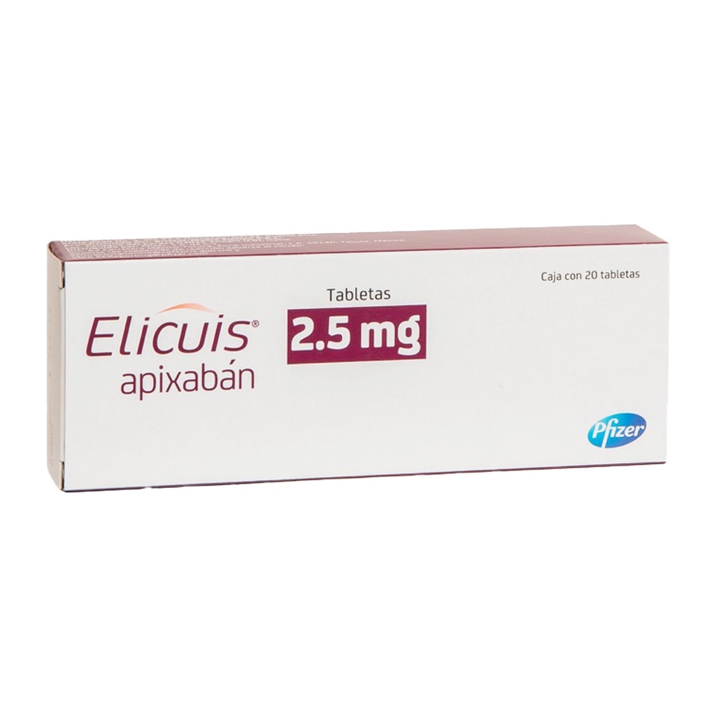 ELICUIS 2.5MG C/20 TAB APIXABAN LAB PFIZER