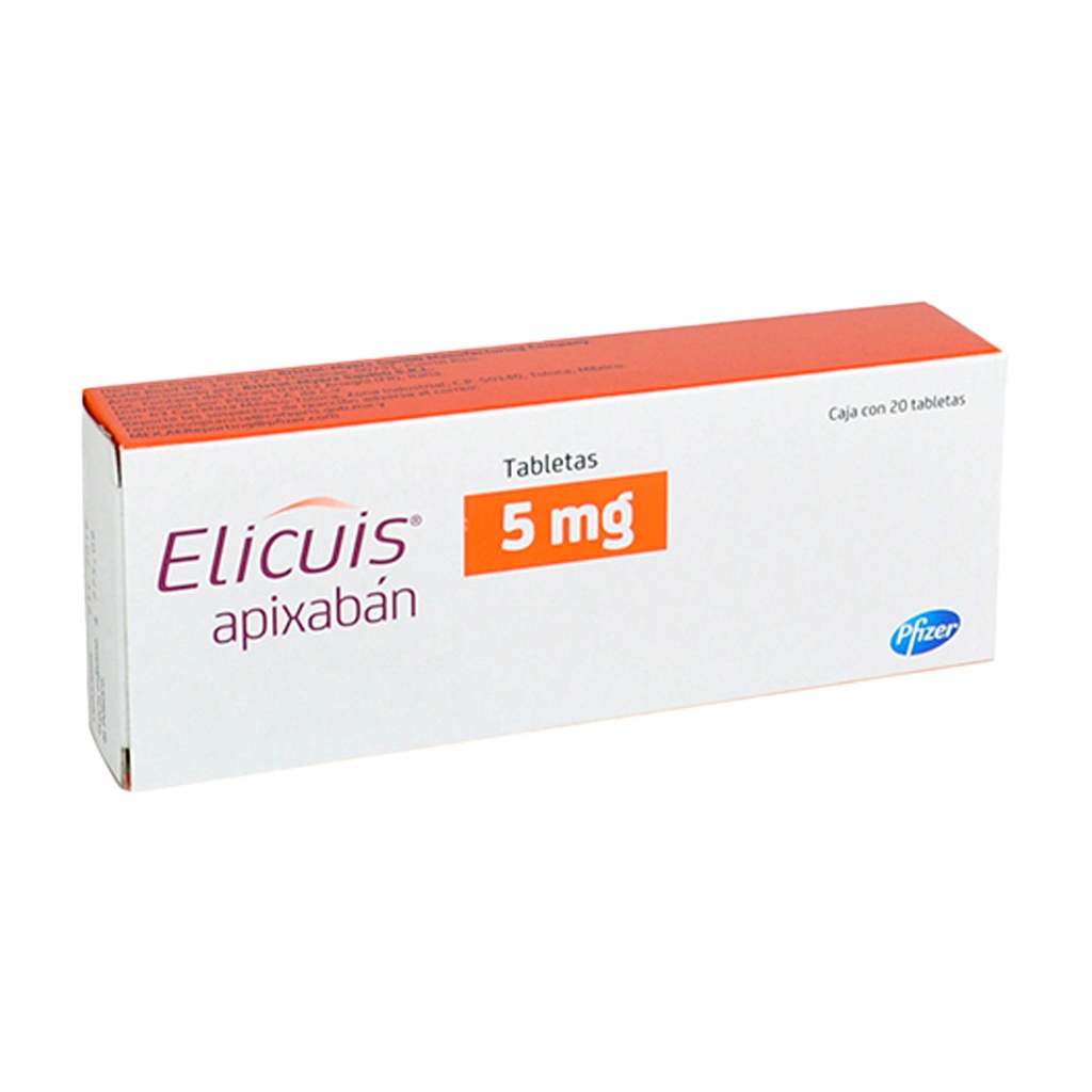 ELICUIS 5MG C/20 TAB APIXABAN LAB PFIZER