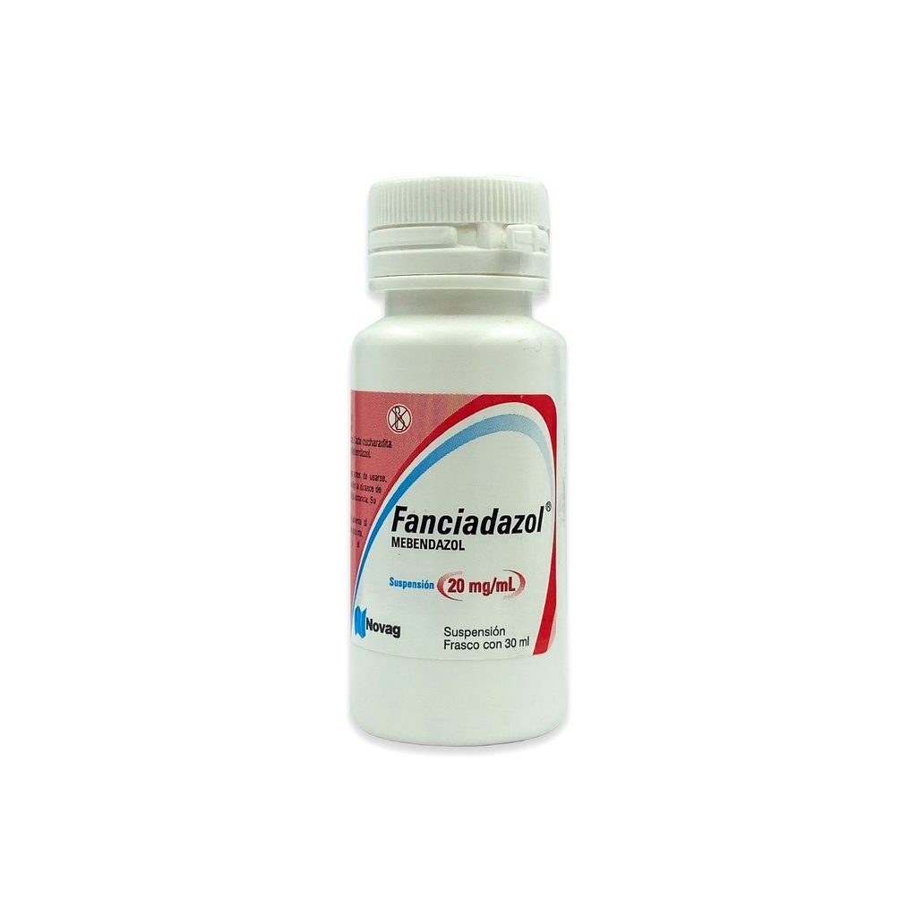 MEBENDAZOL SUSPENSION 20 MG/ML C/30 ML FANCIADAZOL LAB NOVAG