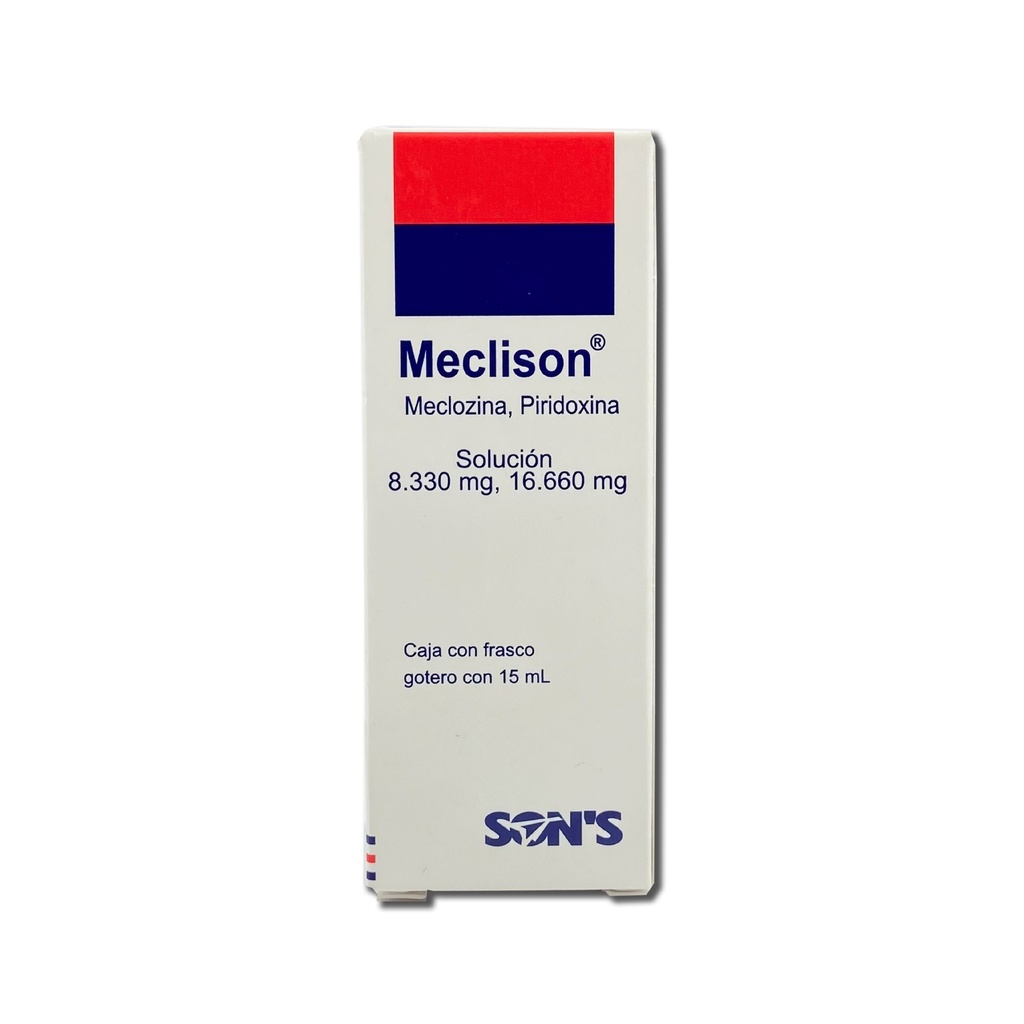 MECLOZINA PIRIDOXINA SOL GOTAS 8.33/16.660 MG C/15 ML MECLISON LAB SONS