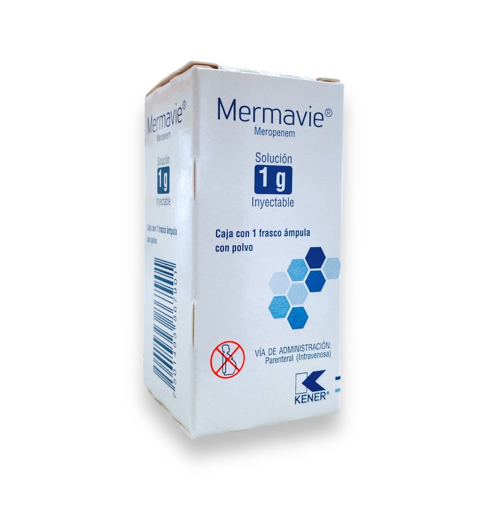 MEROPENEM SOL INY 1 G C/1 AMP MERMAVIE LAB KENER