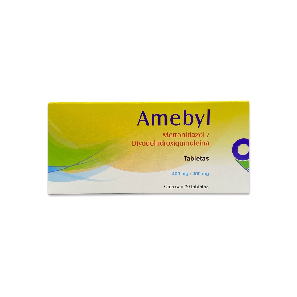 METRONIDAZOL DIYODOHIDROXIQUINOLEINA 400/400 MG C/20 TAB AMEBYL LAB OFFENBACH