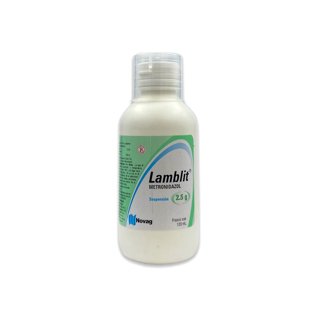 METRONIDAZOL SUSPENSION 2.5 G (125 MG) C/120 ML LAMBLIT NOVAG