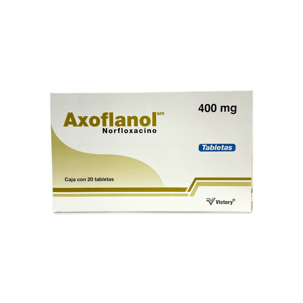 NORFLOXACINO 400 MG C/20 TAB AXOFLANOL LAB VICTORY