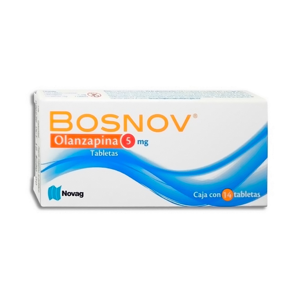 OLANZAPINA 5 MG C/14 TAB BOSNOV LAB NOVAG