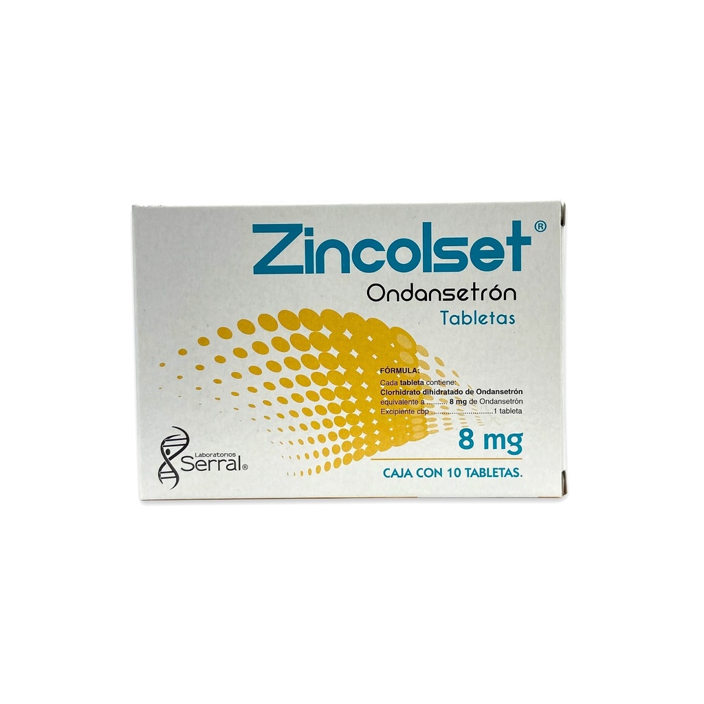 ONDANSETRON 8 MG C/10 TAB ZINCOLSET LAB SERRAL