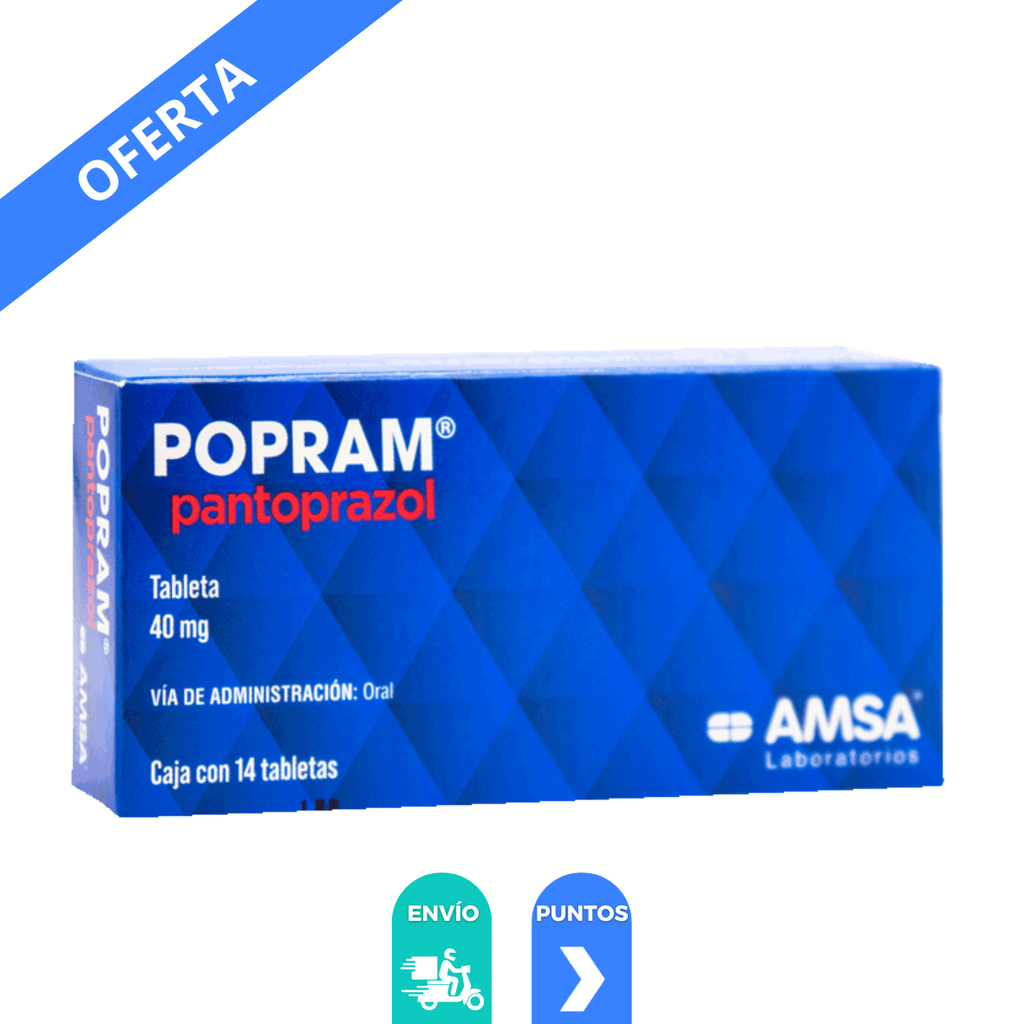 PANTOPRAZOL 40 MG C/14 TAB POPRAM LAB AMSA