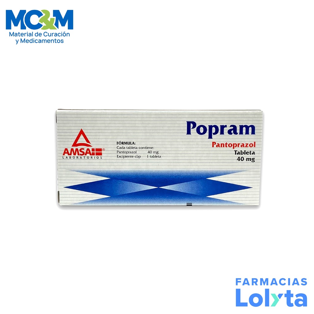 PANTOPRAZOL 40 MG C/14 TAB POPRAM LAB AMSA