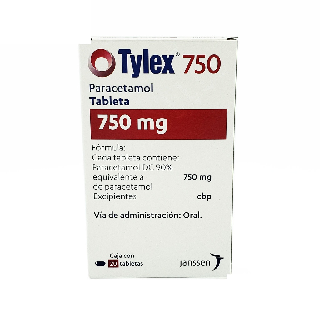 TYLEX 750 750MG C/20 TAB PARACETAMOL LAB JANSSEN-CILAG